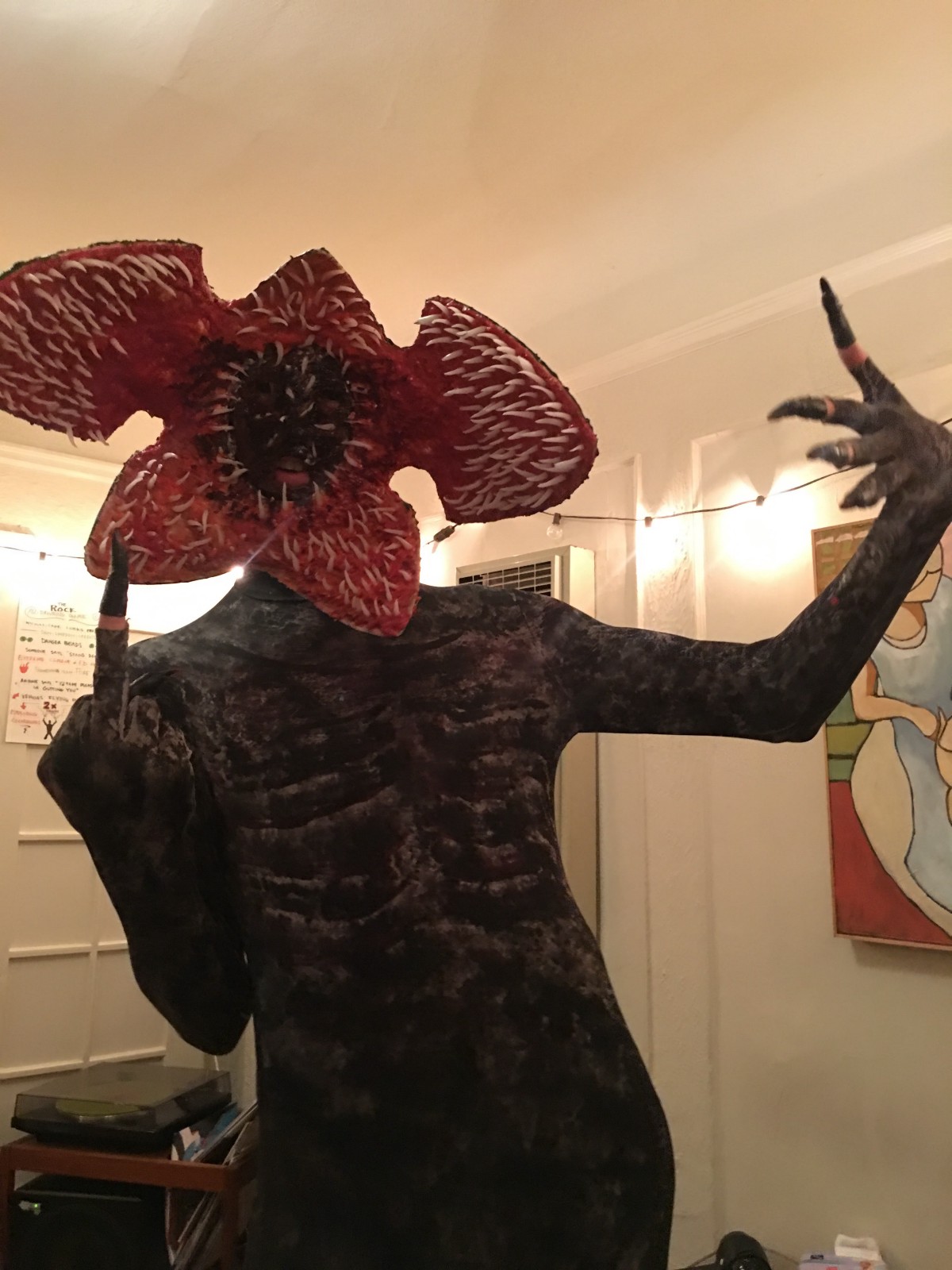 The finished Demogorgon costume